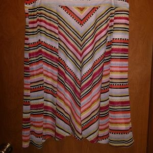 Beautiful designed orange yellow skirt XL